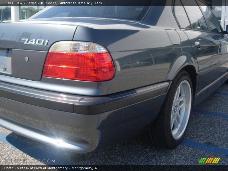 Anthracite Metallic / Black 2001 BMW 7 Series 740i Sedan