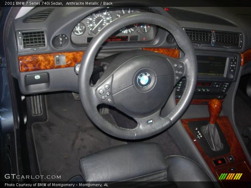 Anthracite Metallic / Black 2001 BMW 7 Series 740i Sedan