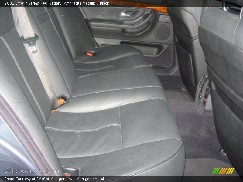 Anthracite Metallic / Black 2001 BMW 7 Series 740i Sedan