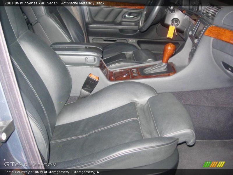Anthracite Metallic / Black 2001 BMW 7 Series 740i Sedan