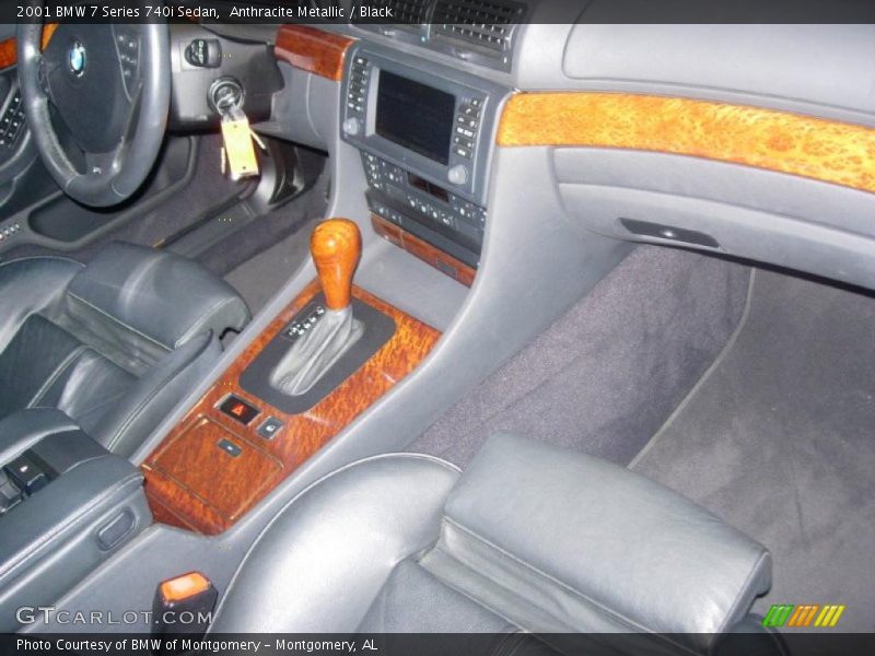 Anthracite Metallic / Black 2001 BMW 7 Series 740i Sedan