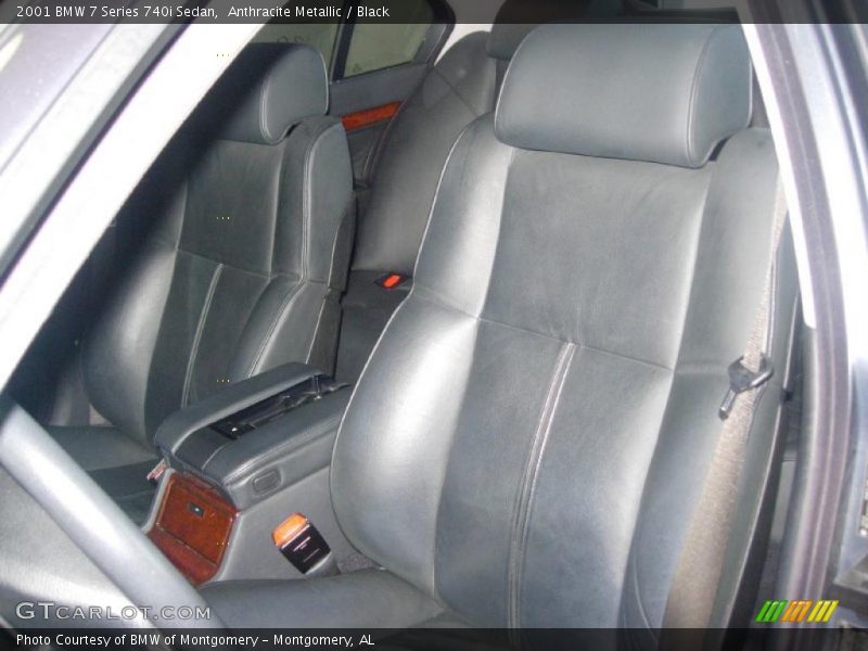 Anthracite Metallic / Black 2001 BMW 7 Series 740i Sedan