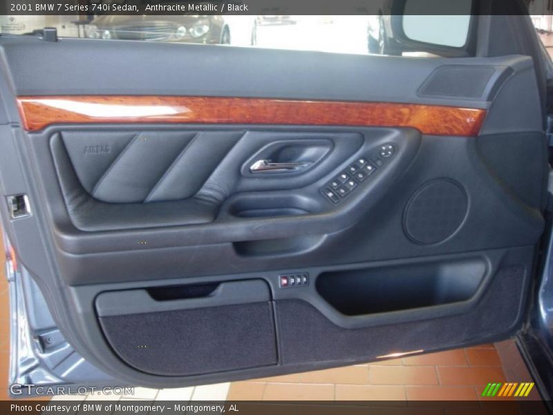 Anthracite Metallic / Black 2001 BMW 7 Series 740i Sedan