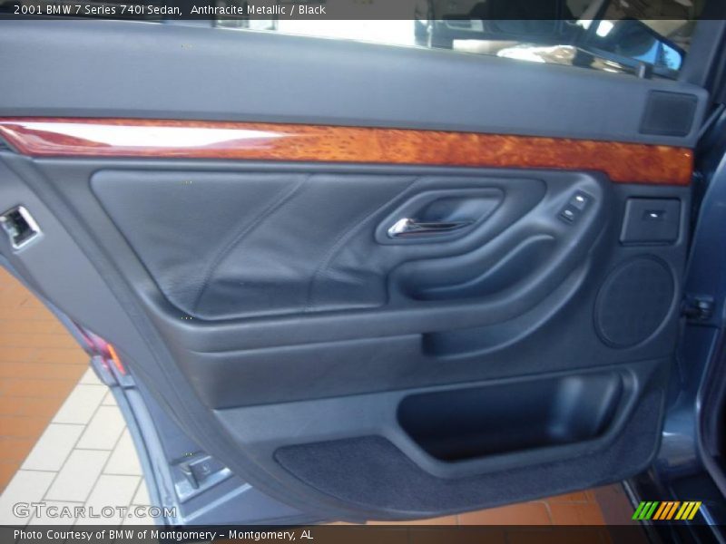Anthracite Metallic / Black 2001 BMW 7 Series 740i Sedan
