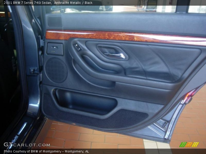Anthracite Metallic / Black 2001 BMW 7 Series 740i Sedan