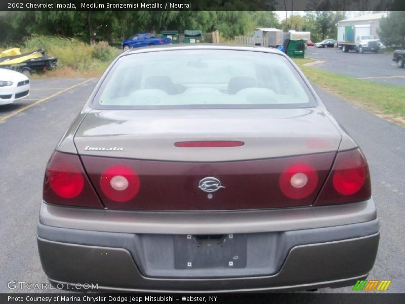 Medium Bronzemist Metallic / Neutral 2002 Chevrolet Impala