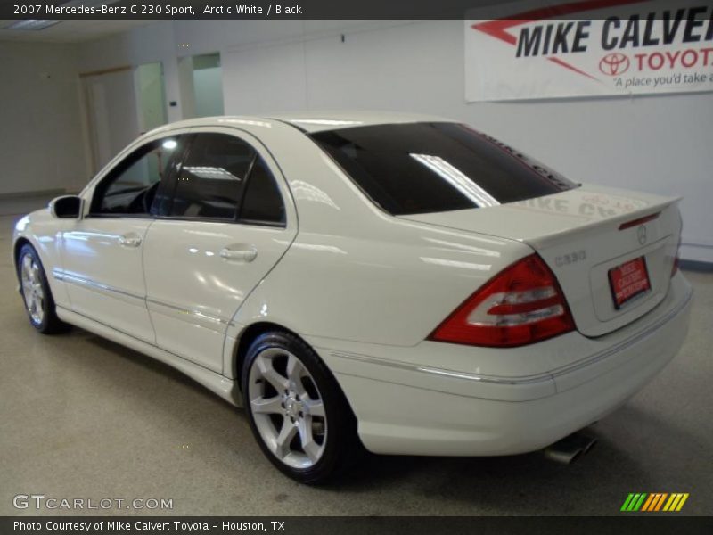 Arctic White / Black 2007 Mercedes-Benz C 230 Sport