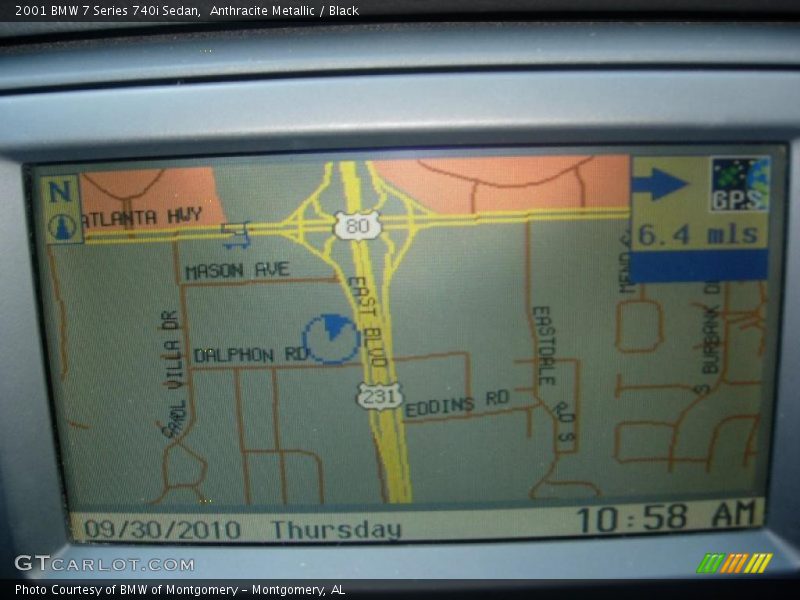 Anthracite Metallic / Black 2001 BMW 7 Series 740i Sedan