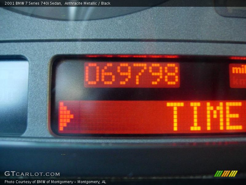 Anthracite Metallic / Black 2001 BMW 7 Series 740i Sedan