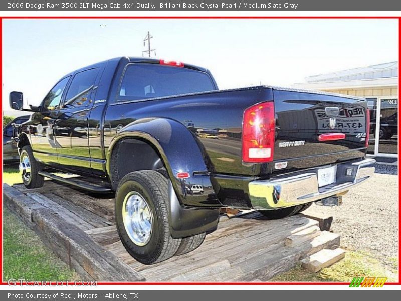 Brilliant Black Crystal Pearl / Medium Slate Gray 2006 Dodge Ram 3500 SLT Mega Cab 4x4 Dually
