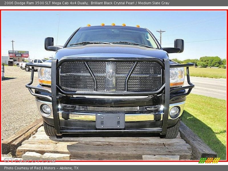Brilliant Black Crystal Pearl / Medium Slate Gray 2006 Dodge Ram 3500 SLT Mega Cab 4x4 Dually