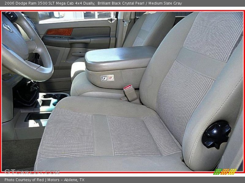 Brilliant Black Crystal Pearl / Medium Slate Gray 2006 Dodge Ram 3500 SLT Mega Cab 4x4 Dually