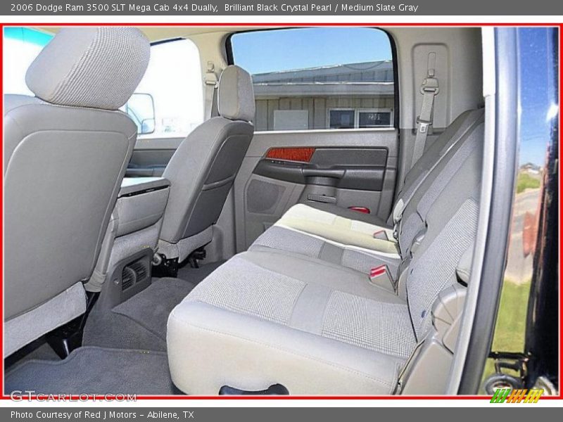 Brilliant Black Crystal Pearl / Medium Slate Gray 2006 Dodge Ram 3500 SLT Mega Cab 4x4 Dually