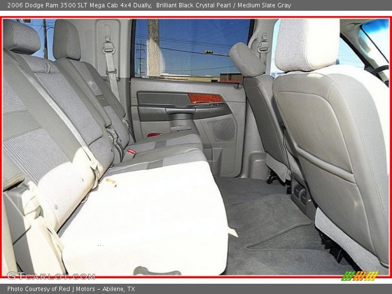 Brilliant Black Crystal Pearl / Medium Slate Gray 2006 Dodge Ram 3500 SLT Mega Cab 4x4 Dually