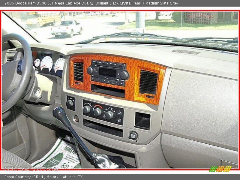 Brilliant Black Crystal Pearl / Medium Slate Gray 2006 Dodge Ram 3500 SLT Mega Cab 4x4 Dually