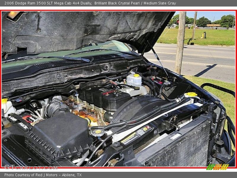 Brilliant Black Crystal Pearl / Medium Slate Gray 2006 Dodge Ram 3500 SLT Mega Cab 4x4 Dually