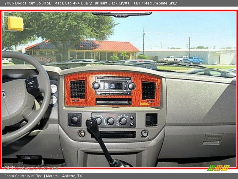 Brilliant Black Crystal Pearl / Medium Slate Gray 2006 Dodge Ram 3500 SLT Mega Cab 4x4 Dually