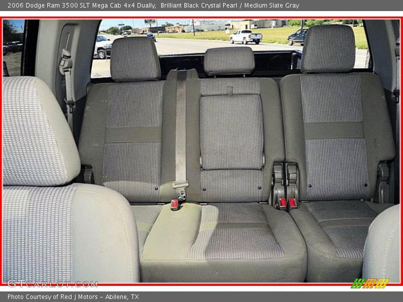 Brilliant Black Crystal Pearl / Medium Slate Gray 2006 Dodge Ram 3500 SLT Mega Cab 4x4 Dually