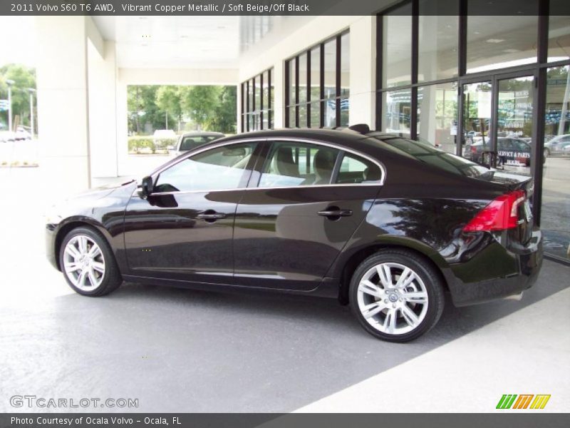 Vibrant Copper Metallic / Soft Beige/Off Black 2011 Volvo S60 T6 AWD