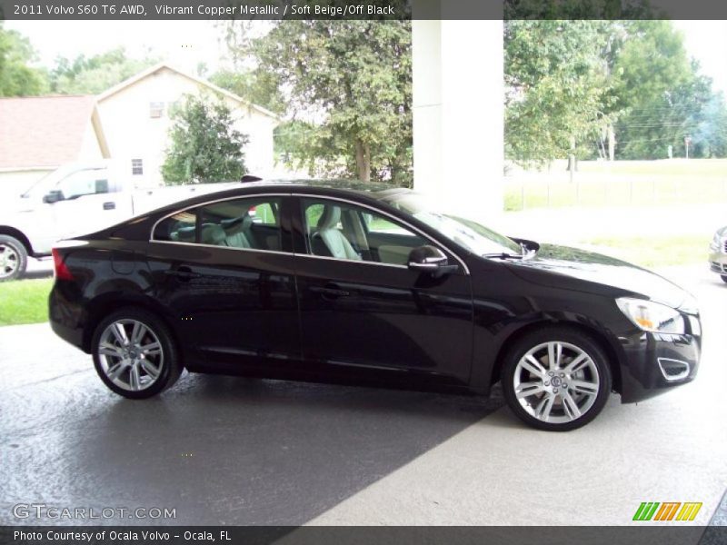 Vibrant Copper Metallic / Soft Beige/Off Black 2011 Volvo S60 T6 AWD
