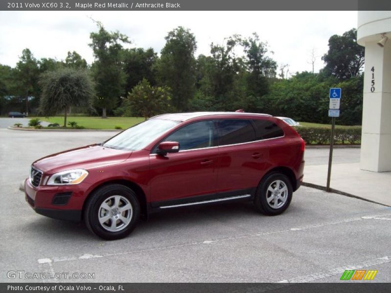 Maple Red Metallic / Anthracite Black 2011 Volvo XC60 3.2