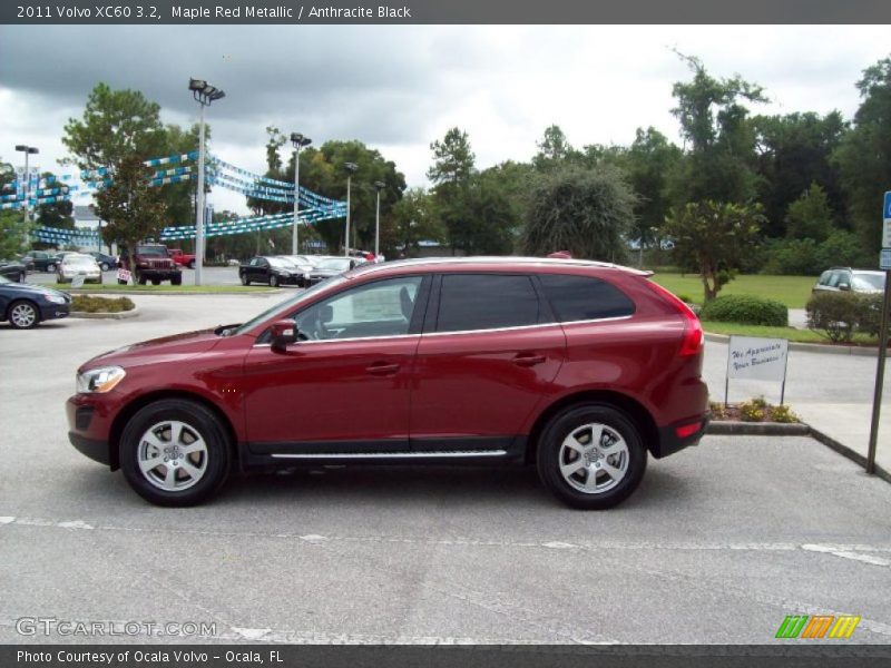 Maple Red Metallic / Anthracite Black 2011 Volvo XC60 3.2