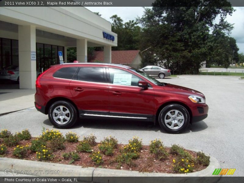 Maple Red Metallic / Anthracite Black 2011 Volvo XC60 3.2