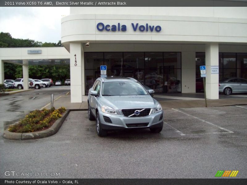 Electric Silver Metallic / Anthracite Black 2011 Volvo XC60 T6 AWD