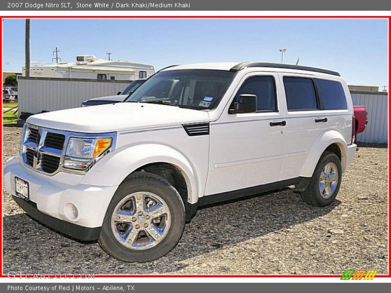 Stone White / Dark Khaki/Medium Khaki 2007 Dodge Nitro SLT