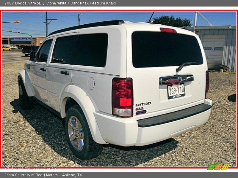 Stone White / Dark Khaki/Medium Khaki 2007 Dodge Nitro SLT