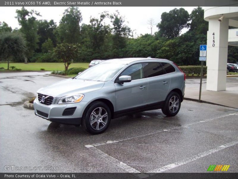 Electric Silver Metallic / Anthracite Black 2011 Volvo XC60 T6 AWD