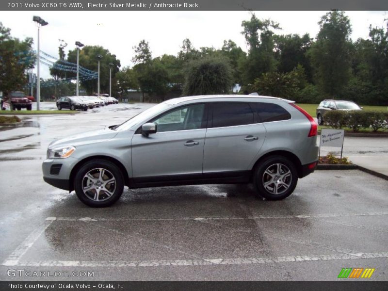 Electric Silver Metallic / Anthracite Black 2011 Volvo XC60 T6 AWD