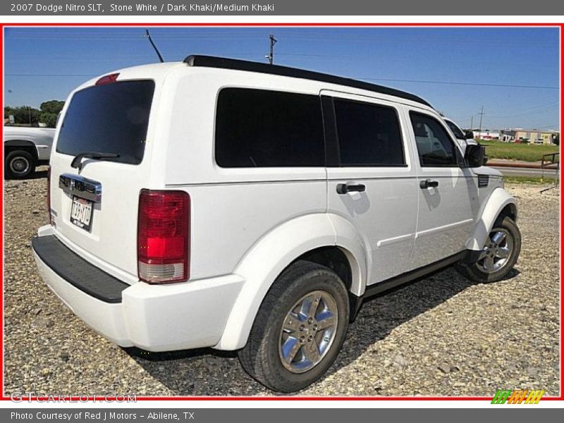 Stone White / Dark Khaki/Medium Khaki 2007 Dodge Nitro SLT
