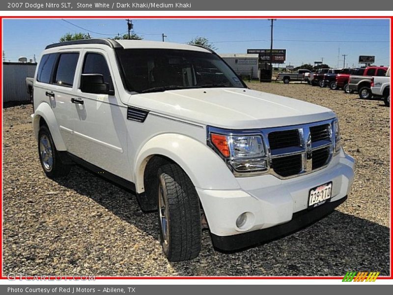 Stone White / Dark Khaki/Medium Khaki 2007 Dodge Nitro SLT