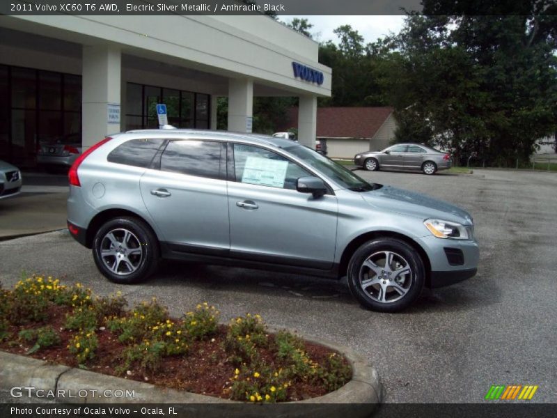 Electric Silver Metallic / Anthracite Black 2011 Volvo XC60 T6 AWD