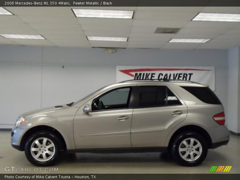 Pewter Metallic / Black 2006 Mercedes-Benz ML 350 4Matic