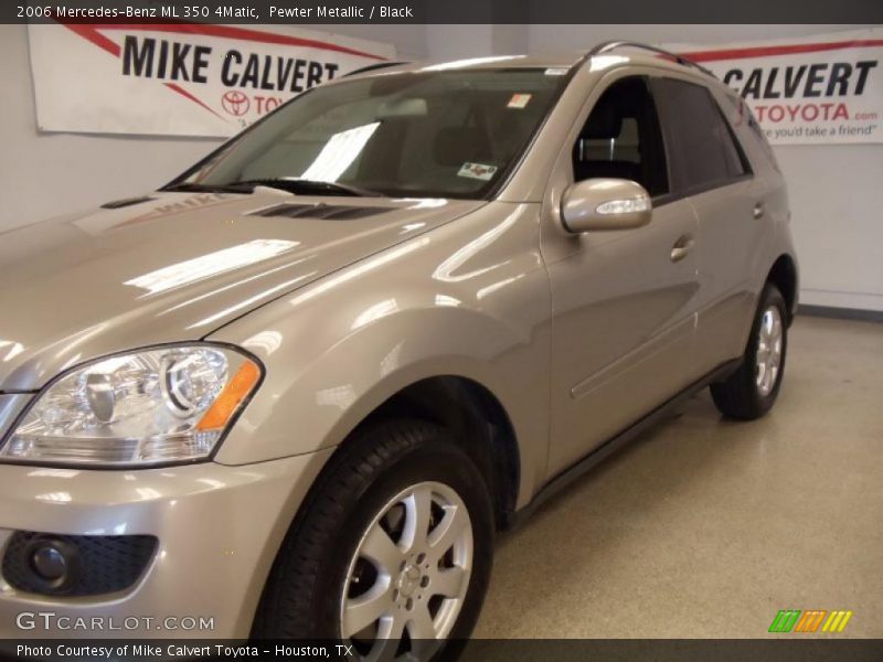 Pewter Metallic / Black 2006 Mercedes-Benz ML 350 4Matic