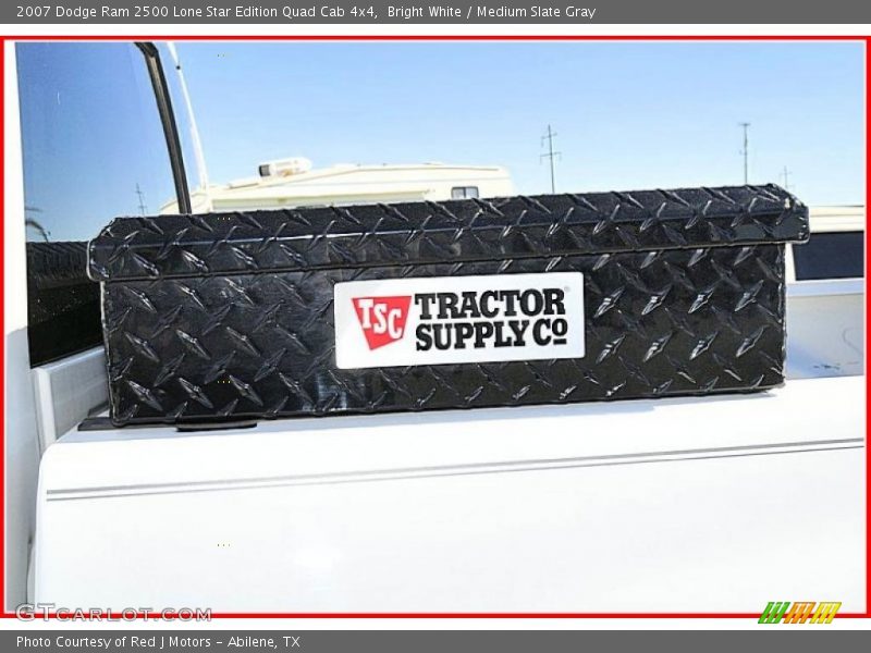Bright White / Medium Slate Gray 2007 Dodge Ram 2500 Lone Star Edition Quad Cab 4x4