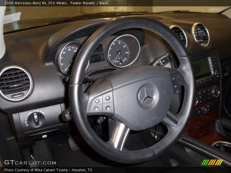 Pewter Metallic / Black 2006 Mercedes-Benz ML 350 4Matic
