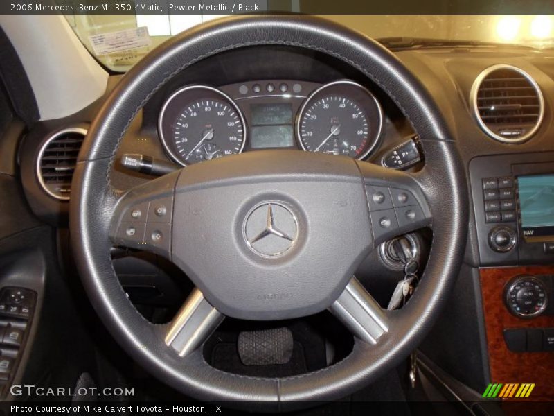 Pewter Metallic / Black 2006 Mercedes-Benz ML 350 4Matic