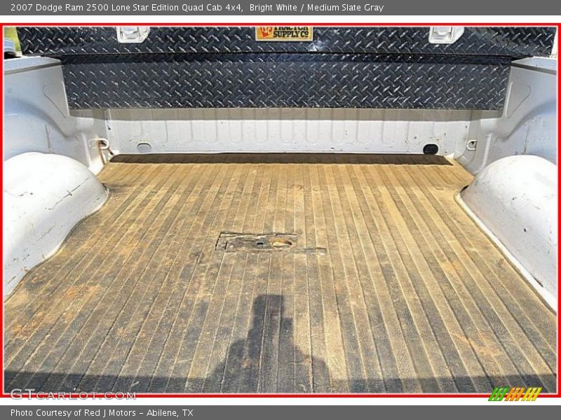 Bright White / Medium Slate Gray 2007 Dodge Ram 2500 Lone Star Edition Quad Cab 4x4