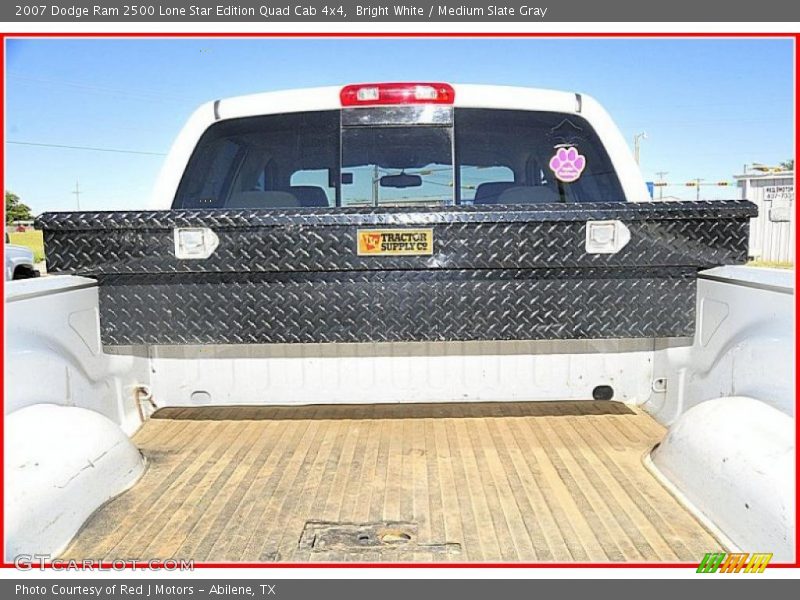 Bright White / Medium Slate Gray 2007 Dodge Ram 2500 Lone Star Edition Quad Cab 4x4