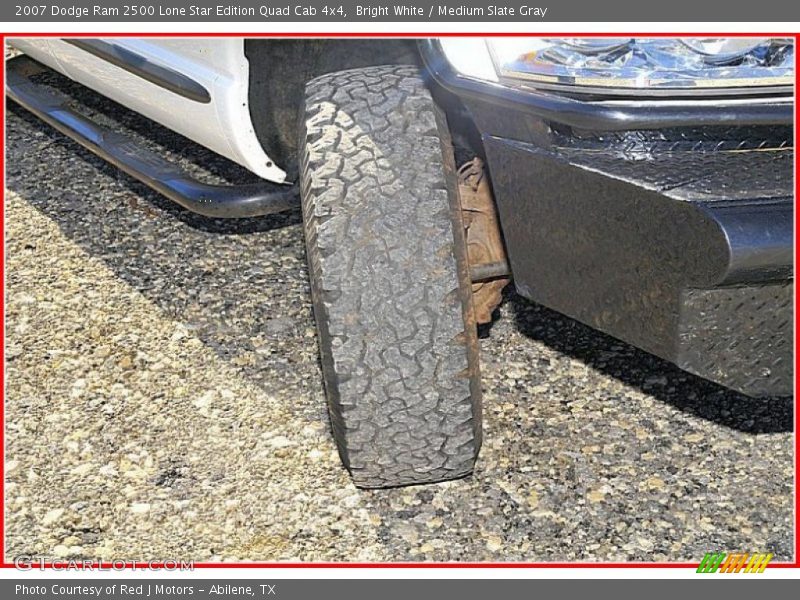 Bright White / Medium Slate Gray 2007 Dodge Ram 2500 Lone Star Edition Quad Cab 4x4