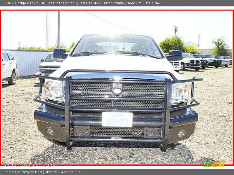 Bright White / Medium Slate Gray 2007 Dodge Ram 2500 Lone Star Edition Quad Cab 4x4