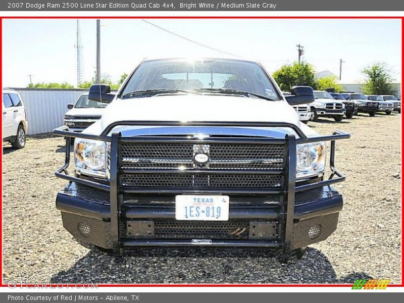 Bright White / Medium Slate Gray 2007 Dodge Ram 2500 Lone Star Edition Quad Cab 4x4