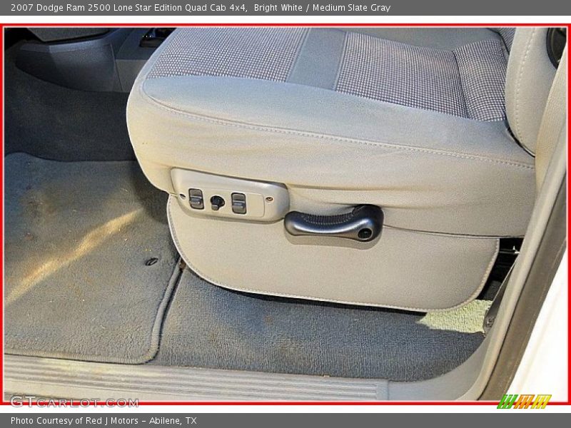 Bright White / Medium Slate Gray 2007 Dodge Ram 2500 Lone Star Edition Quad Cab 4x4
