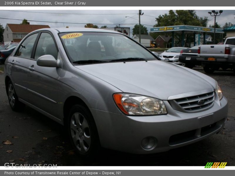Clear Silver / Gray 2006 Kia Spectra EX Sedan