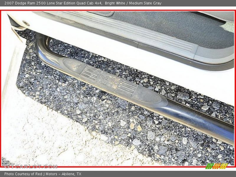 Bright White / Medium Slate Gray 2007 Dodge Ram 2500 Lone Star Edition Quad Cab 4x4