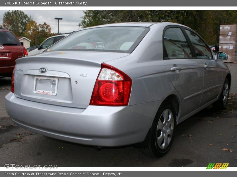Clear Silver / Gray 2006 Kia Spectra EX Sedan