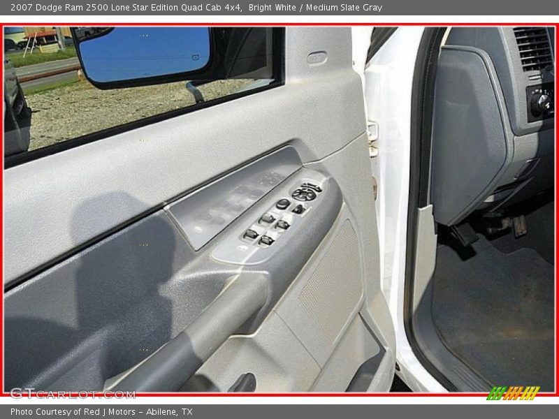 Bright White / Medium Slate Gray 2007 Dodge Ram 2500 Lone Star Edition Quad Cab 4x4